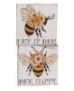 Picture of Bee Happy Floral Bee Box Sign, 2 Asstd.