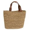 Picture of Woven Seagrass Tote w/Leather Handles