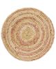 Picture of Woven Natural and Rose Seagrass Table Mat, 12"