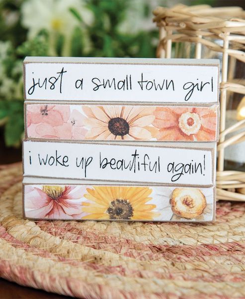 Picture of Just A Small Town Girl Floral Tiny Mini Stick, 4/Set