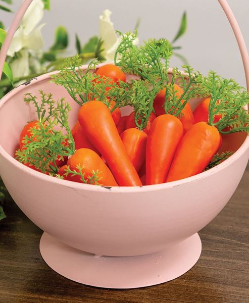 Picture of Decorative Foam Carrots in Mesh Bag, 20/Set