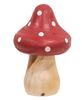 Picture of Red & White Dotted Wooden Mushrooms, 3/Set