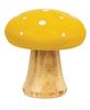 Picture of White Dotted Yellow Wood Mushrooms, 2/Set