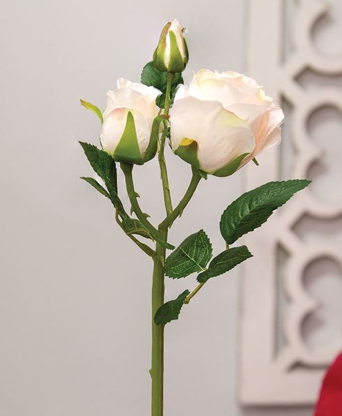 Picture of Blooming Blush Roses Pick, 17"