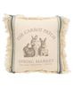 Picture of The Carrot Patch Slate Feed Sack Stripe Pillow, 10"