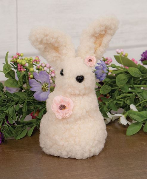 Picture of Standing Sherpa Bunny w/Pink Flowers