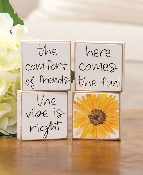 Picture of The Comfort of Friends Mini Square Blocks, 4/Set