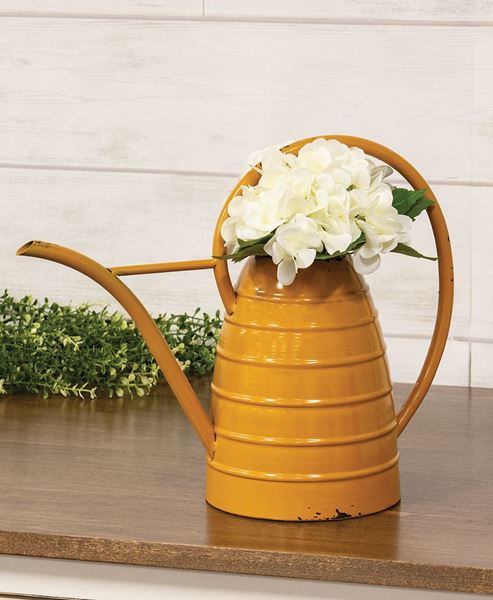 Picture of Distressed Metal Beehive Watering Can