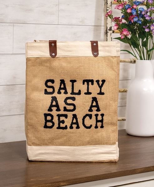 Picture of Salty As A Beach Jute Tote