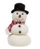 Picture of Stuffed Sherpa Snowman In Top Hat & Scarf, 15"H