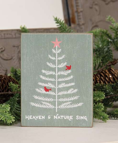 Picture of Heaven & Nature Cardinal Christmas Tree Block