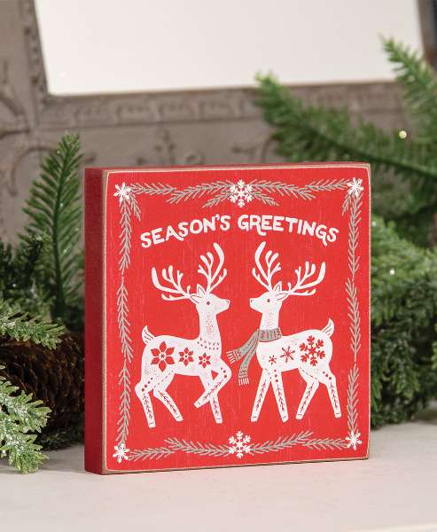 Picture of Season's Greetings Sweater Reindeer Block