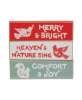 Picture of Merry & Bright Yuletide Thin Mini Block, 3 Asstd.