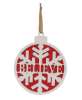 Picture of Wooden Sparkle Snowflake Believe Christmas Bulb Hanger