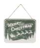 Picture of Snowy Santa & Sleigh Merry Christmas Sign