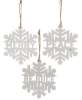 Picture of Sparkle Snowflake Word Ornament, 3 Asstd.