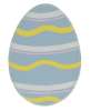 Picture of Glittered Blue Easter Egg Planter Stake Topper