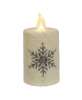 Picture of Glitter Snowflake Timer Pillar, 2.5" x 3"