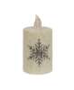 Picture of Glitter Snowflake Timer Pillar, 2.5" x 3"