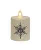 Picture of Glitter Snowflake Timer Pillar, 2.25" x 2.5"