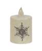 Picture of Glitter Snowflake Timer Pillar, 2.25" x 2.5"