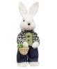 Picture of Mr. & Mrs. Gingham Fabric Bunny Doll, 2 Asstd.