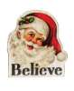 Picture of Wooden Retro Santa Believe Sitter