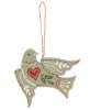 Picture of Wooden Yuletide Folklore Bird Ornaments, 4/Set