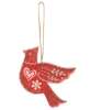 Picture of Wooden Yuletide Folklore Bird Ornaments, 4/Set