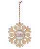 Picture of Merry Everything Wooden Snowflake Ornament, 3 Asstd.