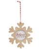 Picture of Merry Everything Wooden Snowflake Ornament, 3 Asstd.