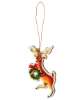 Picture of Retro Look Wooden Puppy, Kitten, & Reindeer Ornaments, 4/Set