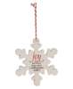 Picture of Believe, Joy, Love Snowflake Ornament, 3 Asstd.