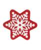 Picture of Distressed Metal Snowflake Risers, 2/Set