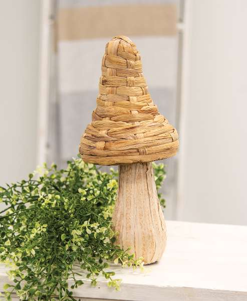 Picture of Woven Seagrass Mushroom 12.5"H