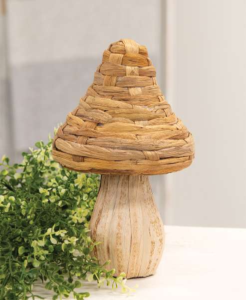 Picture of Woven Seagrass Mushroom 10.5"H