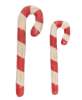 Picture of Carved Wood Antiqued Candy Canes, 5.75" & 4.5"H, 2/Set 