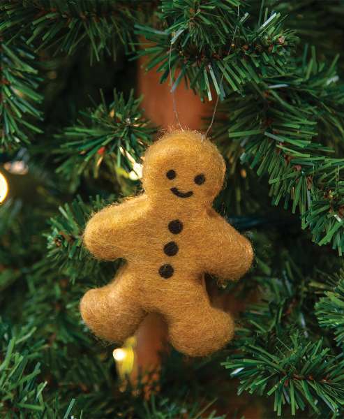 Picture of Felted Gingerbread Ornament