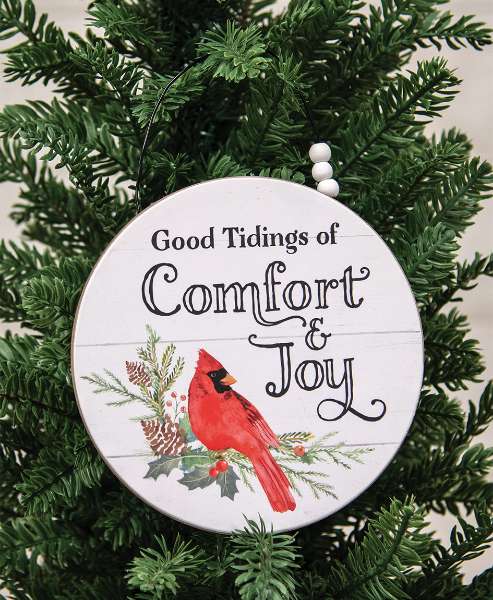 Picture of Comfort & Joy Round Cardinal Hanger