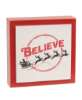 Picture of Believe Santa & Sleigh Layered Box Sign