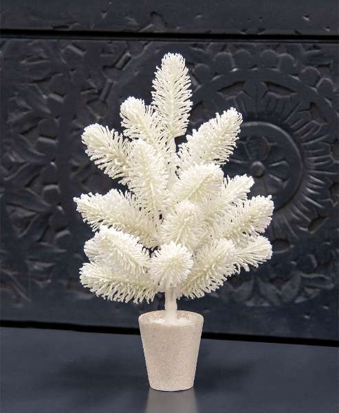 Picture of Potted Snowy Fantasy Pine Tree, 14"