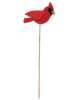 Picture of Layered Wooden Right Facing Cardinal Plant Poke, 14"H