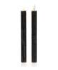 Picture of Black Wax Timer Tapers, 10"H, 2/Set