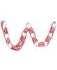 Picture of Large Red and White Striped Ribbon Garland, 48"L