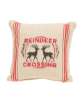 Picture of Reindeer Crossing Striped Pillow