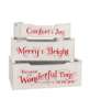 Picture of Most Wonderful Time of the Year Wooden Crates w/Handles, 3/Set