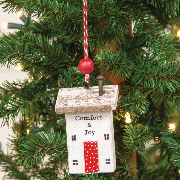 Picture of Wooden Comfort & Joy House Ornament