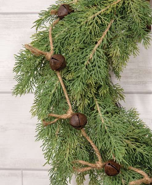 Picture of Joyful Rusty Jingle Bell Garland, 5 ft