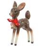 Picture of Icy Frosted Resin Baby Deer w/Bow & Jingle Bell 