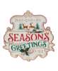 Picture of Distressed Season's Greetings to All Metal Sign